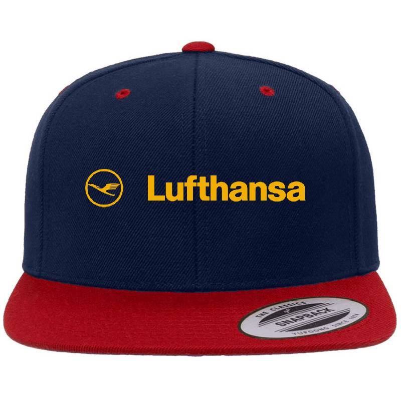 Lufthansa Yellow Logo Richardson Premium Trucker Snapback Caps