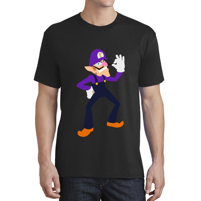 Waluigi Minimalistic Unisex T-Shirt Men Black