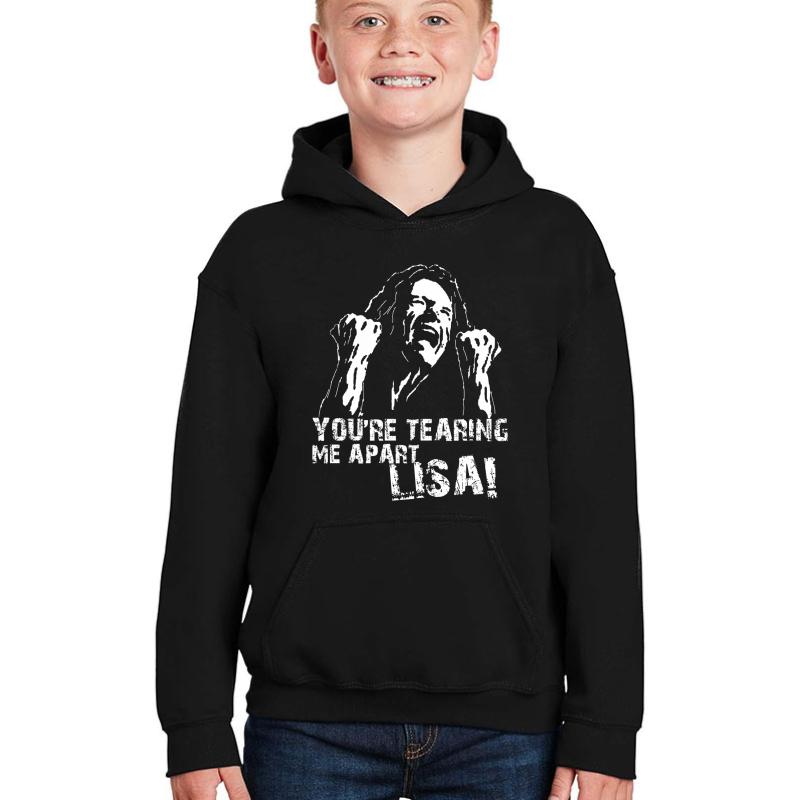 You're Tearing Me Apart Lisa Youth Hooded Sweatshirt Boy Black