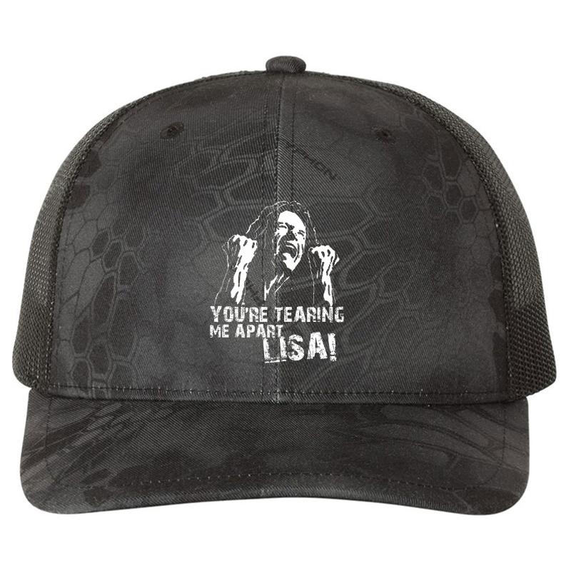 You're Tearing Me Apart Lisa Richardson Premium Trucker Snapback Cap  Kryptek Typhon Black