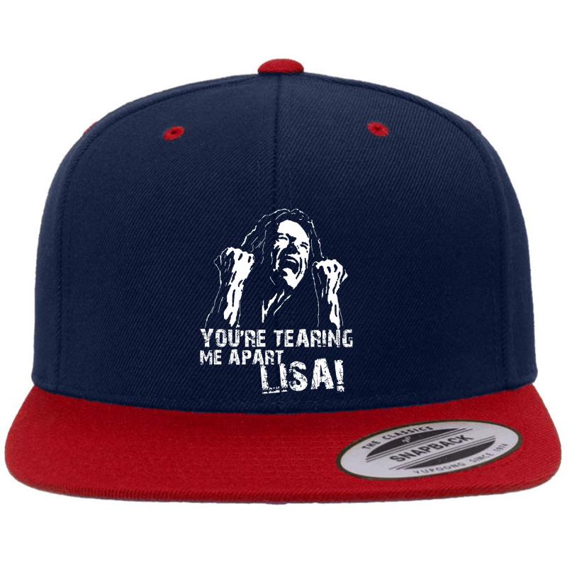 You're Tearing Me Apart Lisa Premium Flat Bill Snapback Cap  Navy