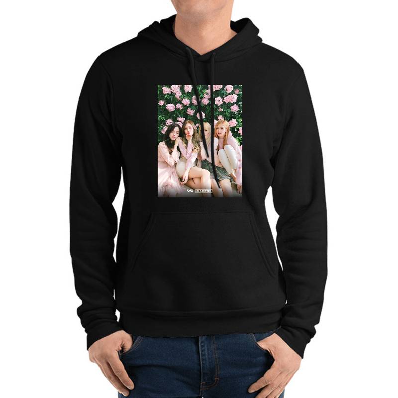 Black Pink Youth Hooded Sweatshirts