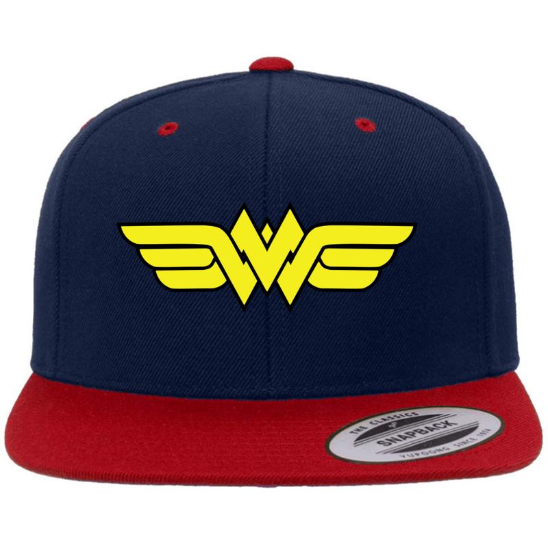 Wondermom Premium Flat Bill Snapback Cap  Navy