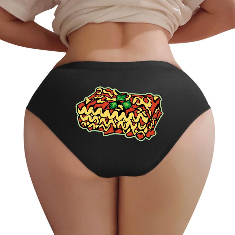 'Lasagna' Awesome Lasagna Day Gift Women Underwear Panties Women Black