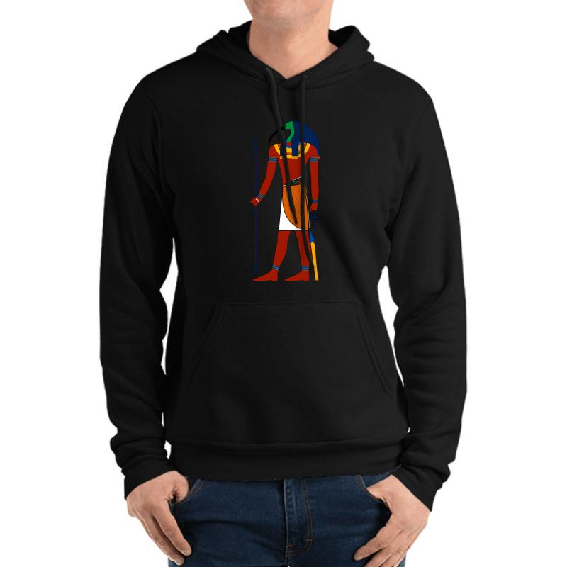 Thoth Egyptian Gods Goddesses And Deities Unisex Hooded Sweatshirt Men Black