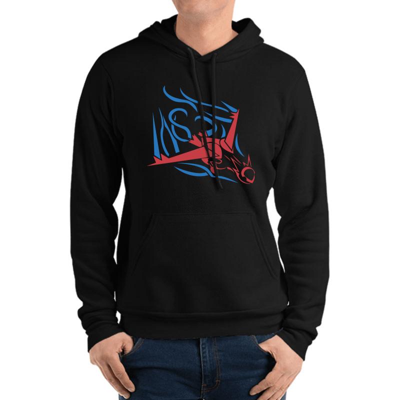 Tribal Latias Unisex Hooded Sweatshirt Men Black