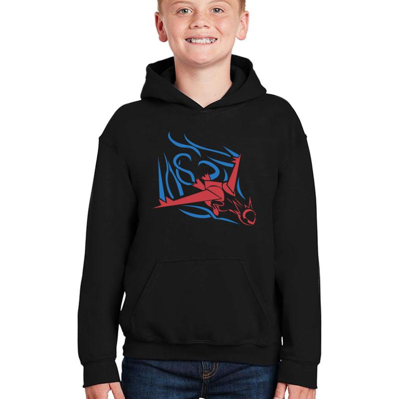 Tribal Latias Youth Hooded Sweatshirt Boy Black