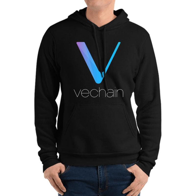 Vechain Crypto Hodler Unisex Hooded Sweatshirt Men Black