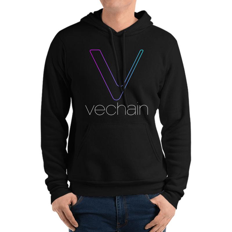 Vechain Crypto Hodler Unisex Hooded Sweatshirt Men Black