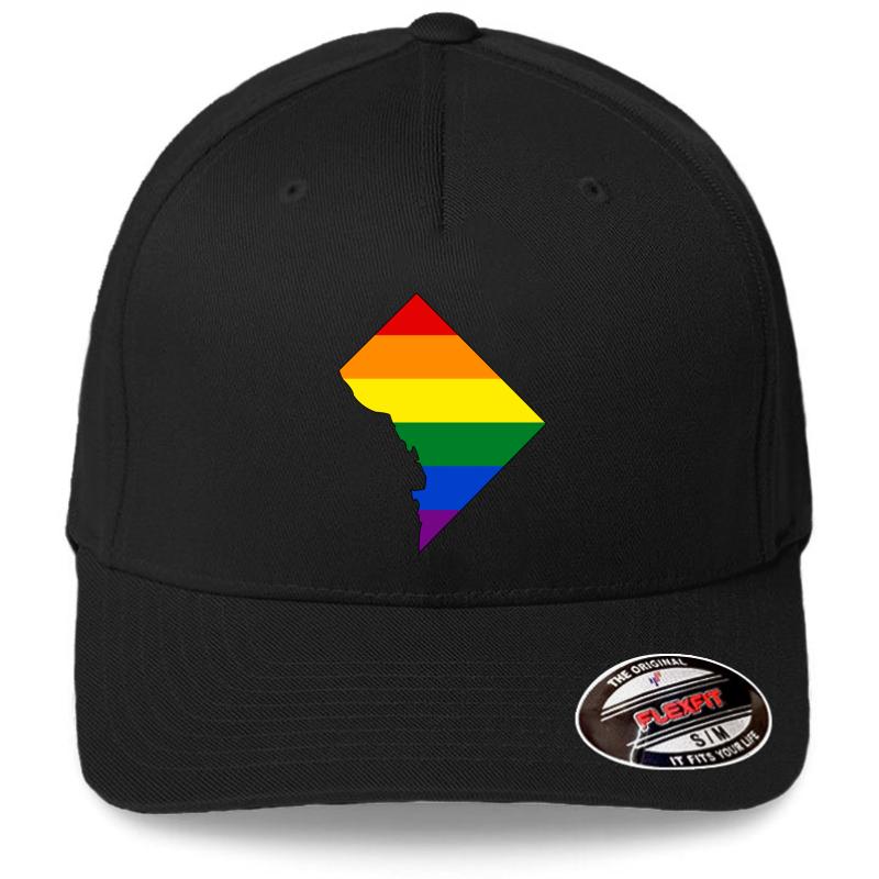 Washington Dc Pride! Flexfit Baseball Cap  Black