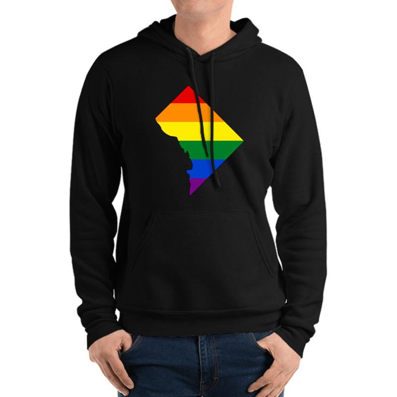 Washington Dc Pride! Unisex Hooded Sweatshirt Men Black