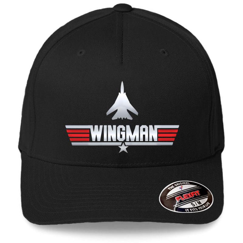 Wingman - Top Gun Flexfit Baseball Cap  Black