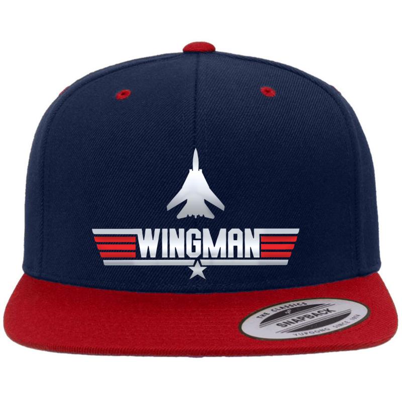 Wingman - Top Gun Premium Flat Bill Snapback Cap  Navy