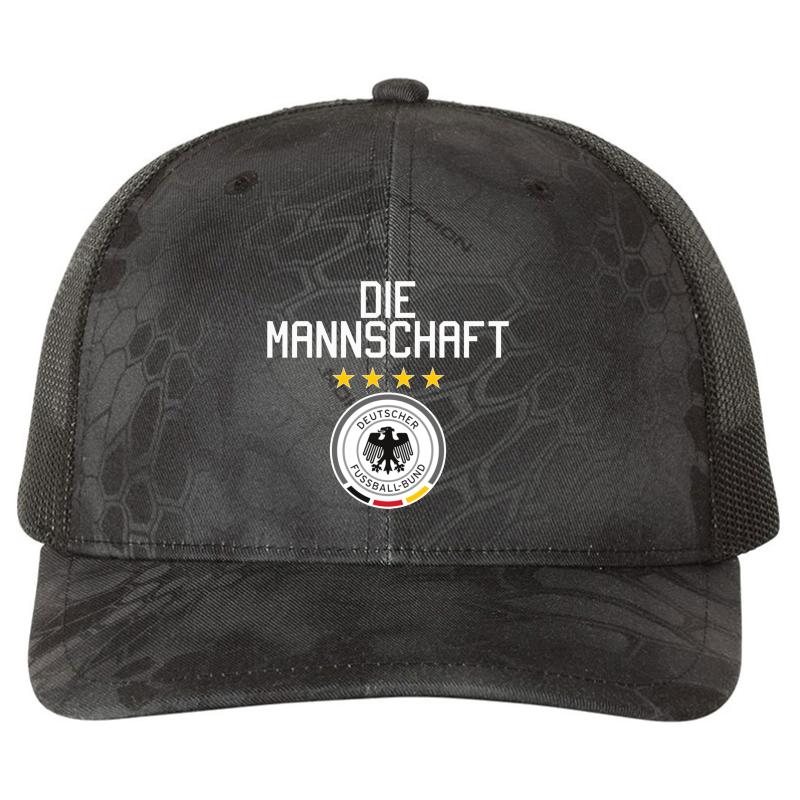 #Germany Richardson Premium Trucker Snapback Cap  Kryptek Typhon Black