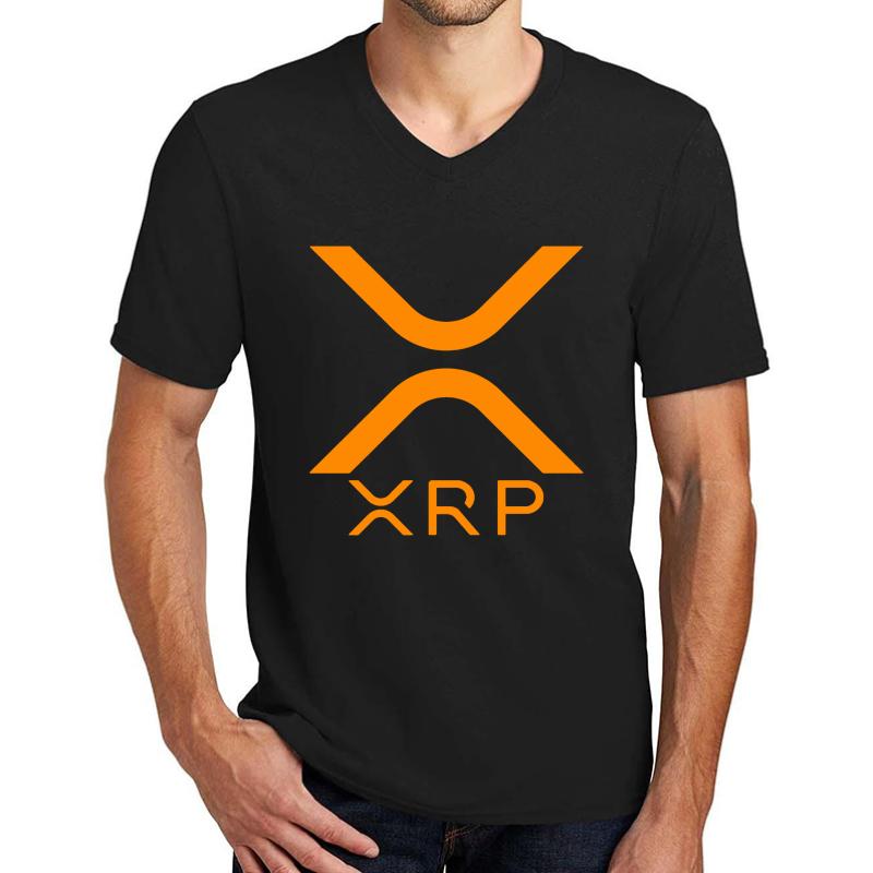 Xrp Ripple Unisex V-Neck T-Shirt Men Black