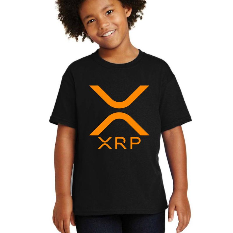 Xrp Ripple Youth T-Shirt Boy Black