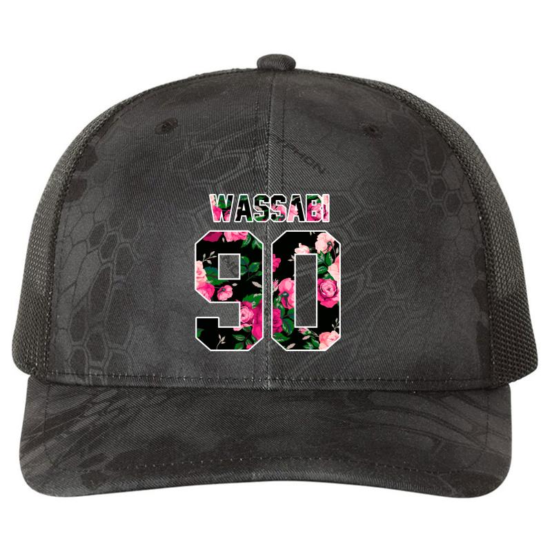 Alex Wassabi - Colored Flowers Richardson Premium Trucker Snapback Cap  Kryptek Typhon Black