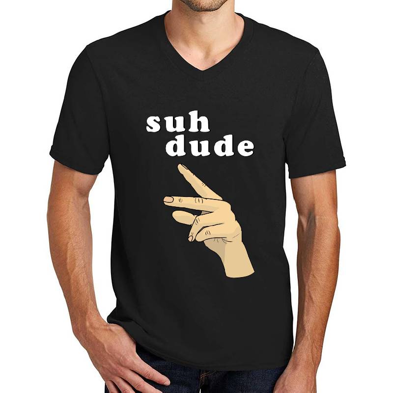 Suh Dude Meme White Letters Premium Flat Bill Snapback Caps