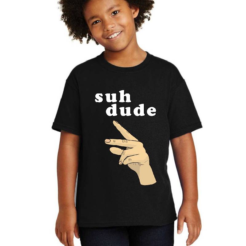 Suh Dude Meme White Letters Premium Flat Bill Snapback Caps