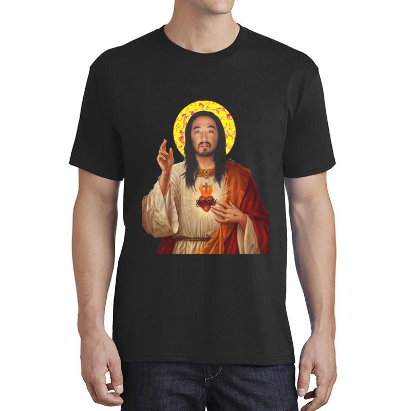 'Stevus Christ' - Steve Aoki Dim Mak Unisex T-Shirt Men Black