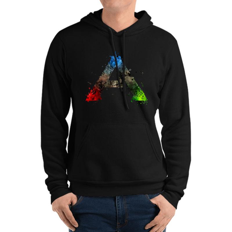 Ark Survival Evolved Splatter Unisex Hooded Sweatshirt Men Black