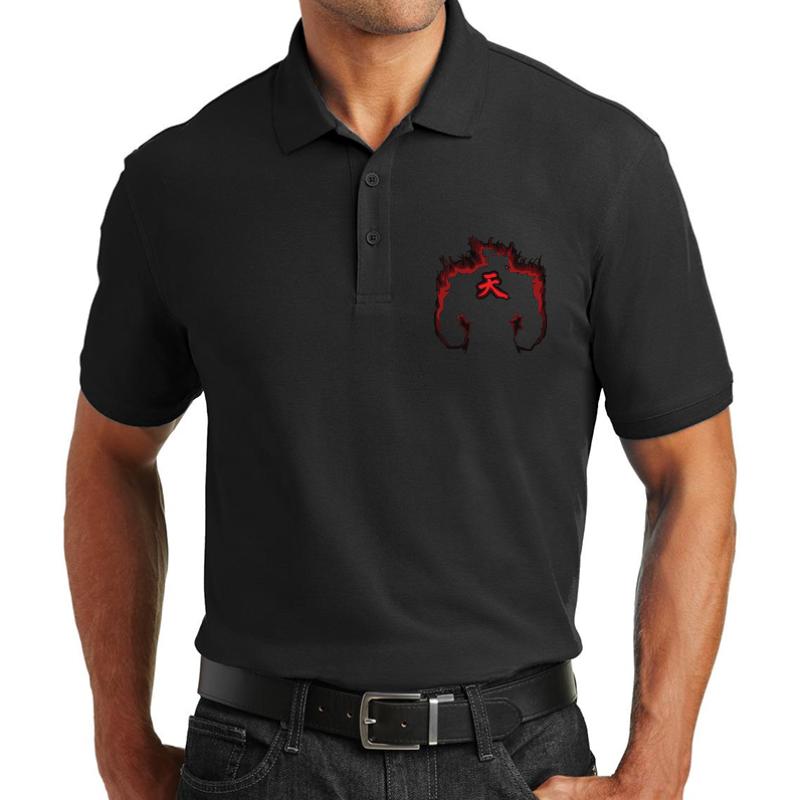 Akuma Unisex Polo Jersey Sport Shirt Men Black