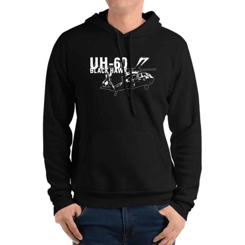 Uh-60 Black Hawk Unisex Hooded Sweatshirt Men Black