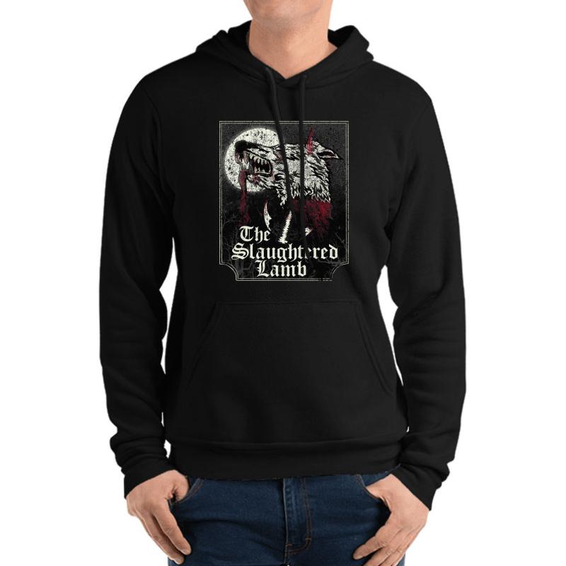 The Slaughtered Lamb Unisex Hooded Sweatshirt Men Black