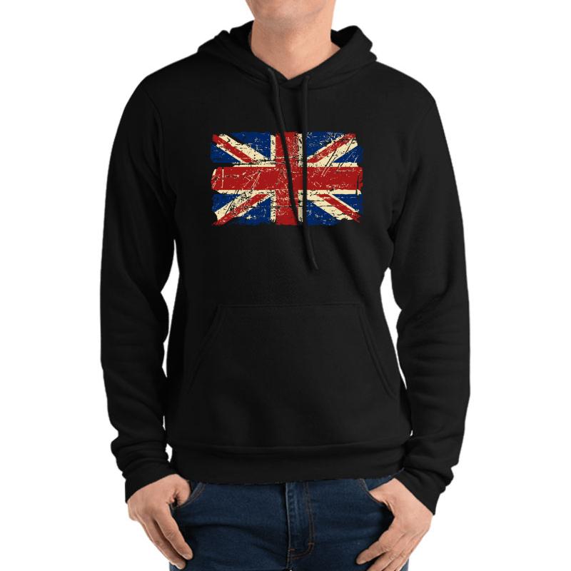 United Kingdom - Union Jack Flag Unisex Hooded Sweatshirt Men Black