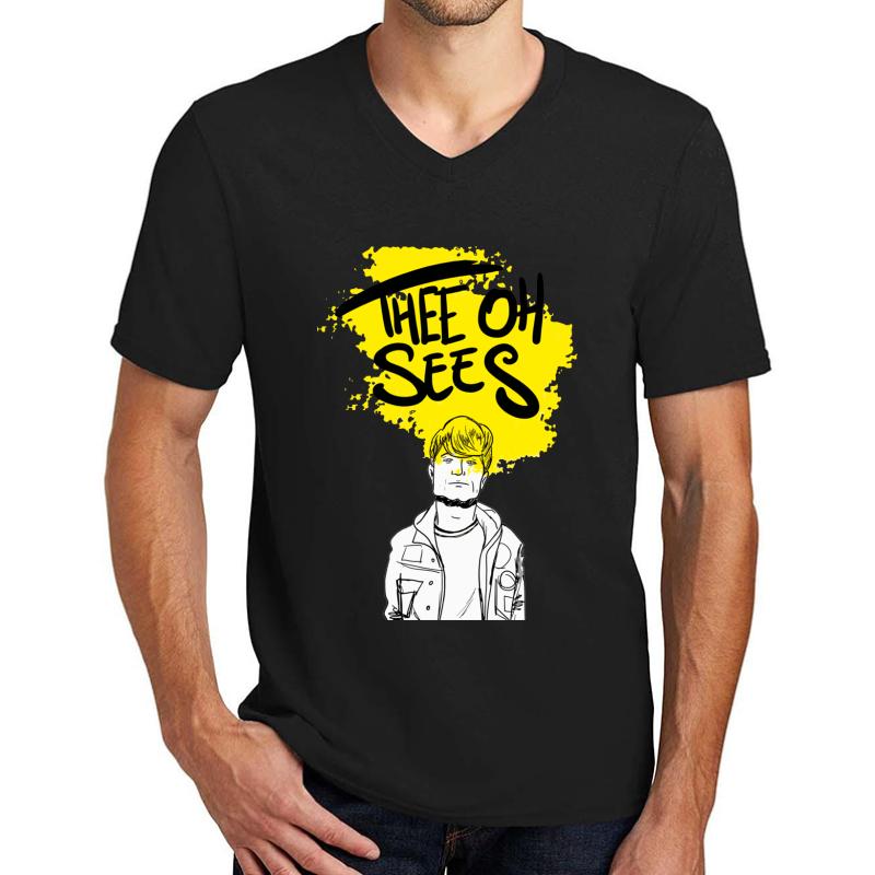 Thee Oh Sees Unisex V-Neck T-Shirt Men Black