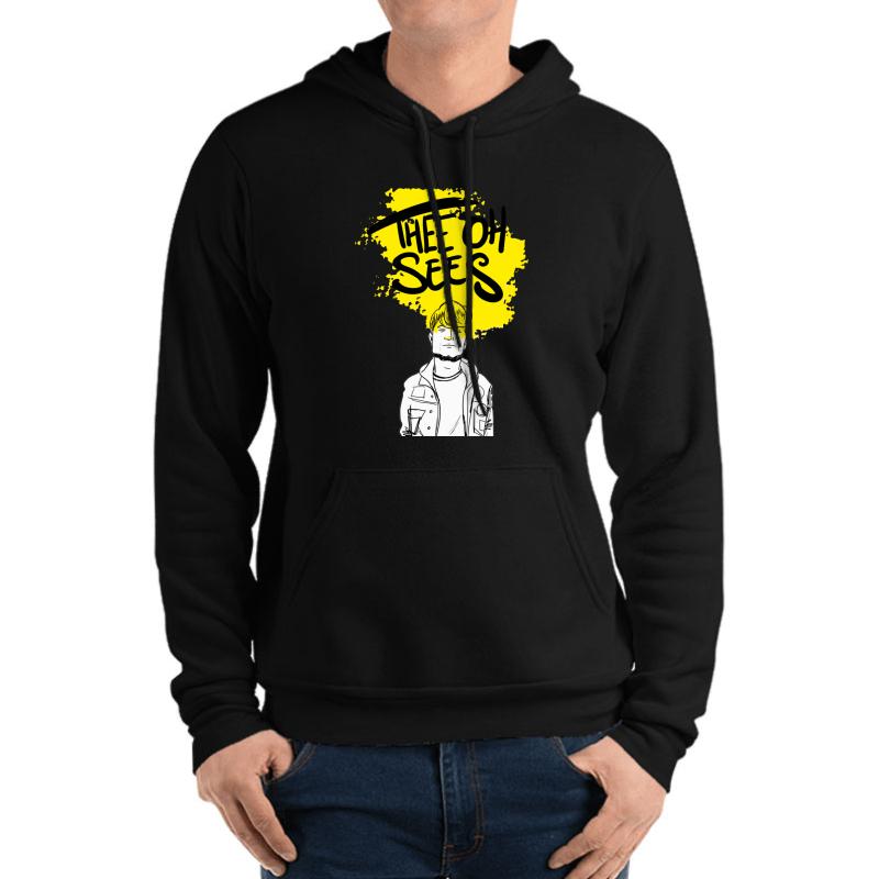 Thee Oh Sees Unisex Hooded Sweatshirt Men Black