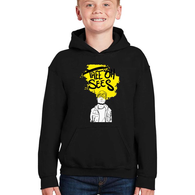 Thee Oh Sees Youth Hooded Sweatshirt Boy Black