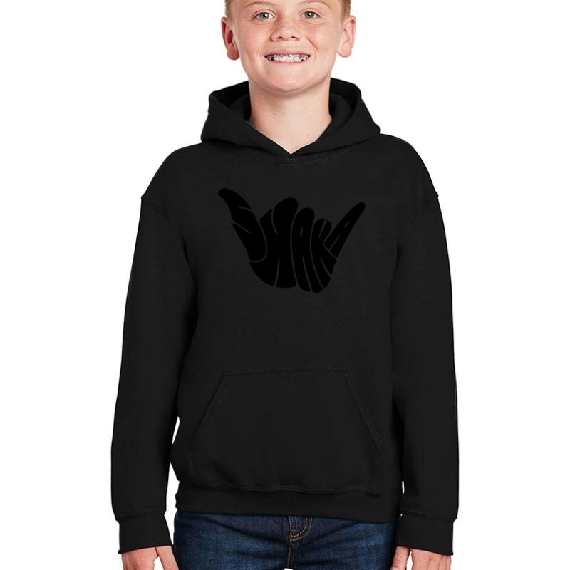 The Shaka - Hang Loose Youth Hooded Sweatshirt Boy Black