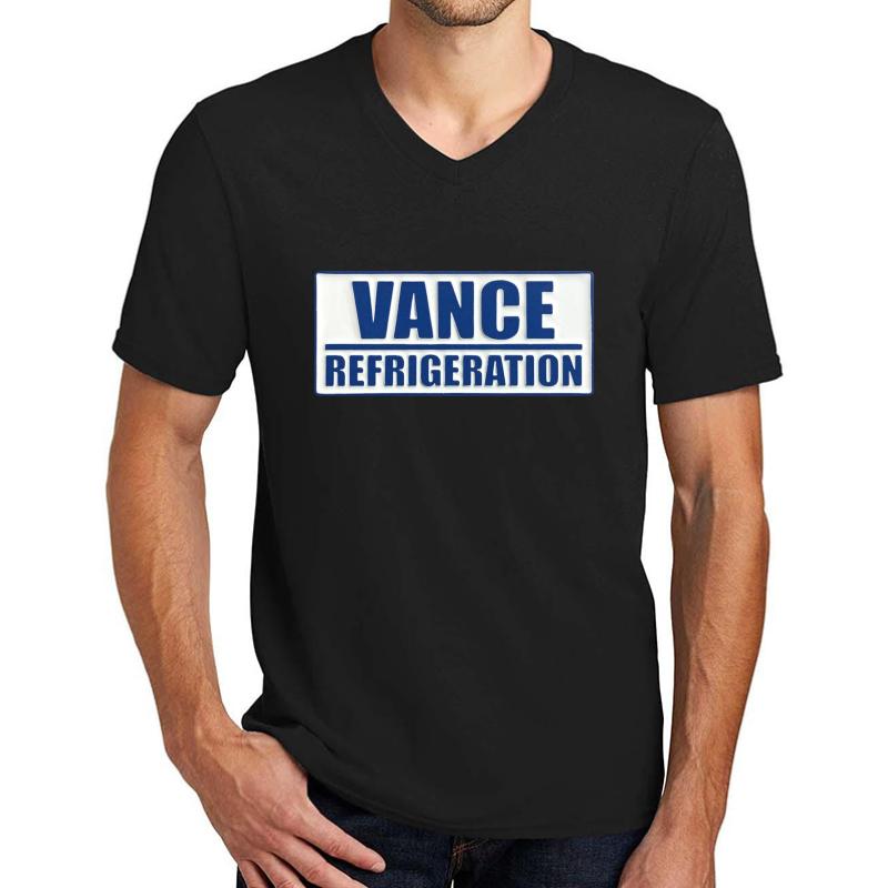 Vance Refrigeration Unisex V-Neck T-Shirt Men Black