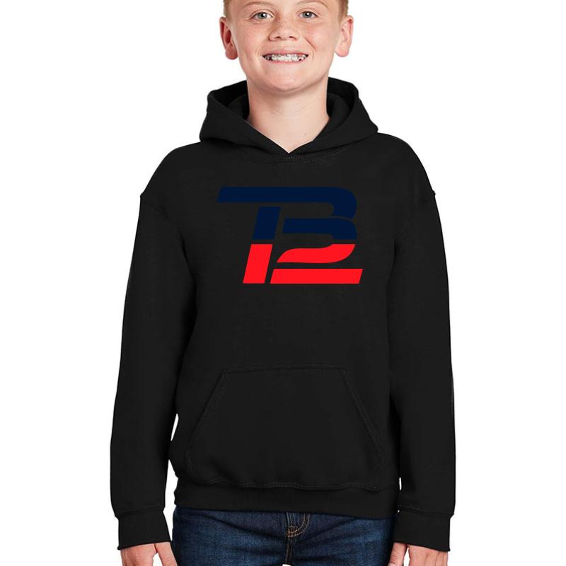 Tom Brady Youth Hooded Sweatshirt Boy Black