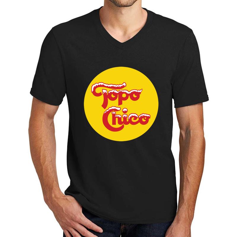 Topo Chico Unisex V-Neck T-Shirt Men Black