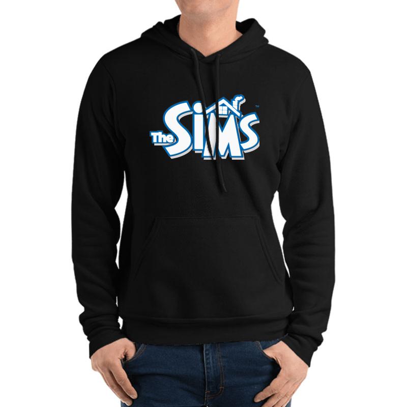 The Sims Classic Logo Unisex Hooded Sweatshirt Men Black