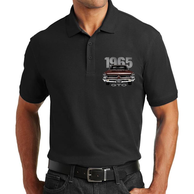 1965 Gto Unisex Polo Jersey Sport Shirt Men Black