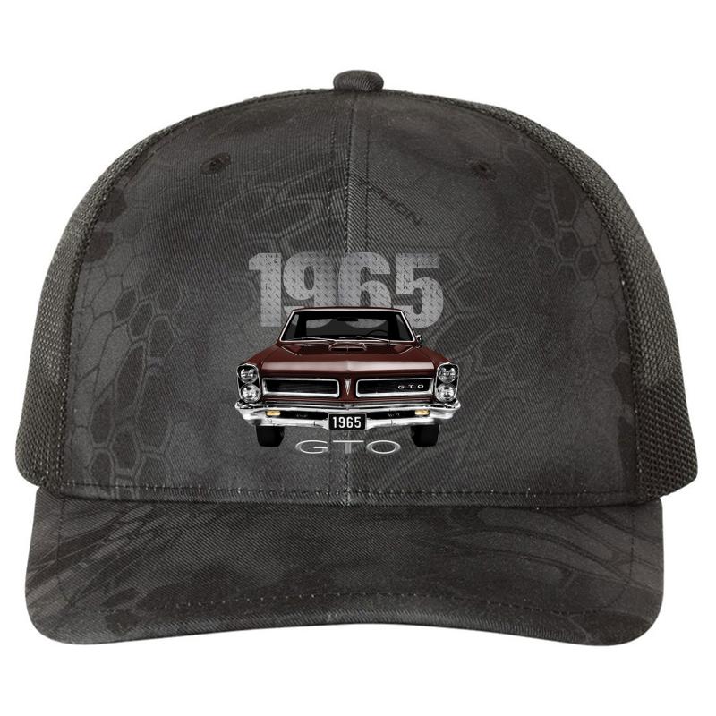 1965 Gto Richardson Premium Trucker Snapback Cap  Kryptek Typhon Black