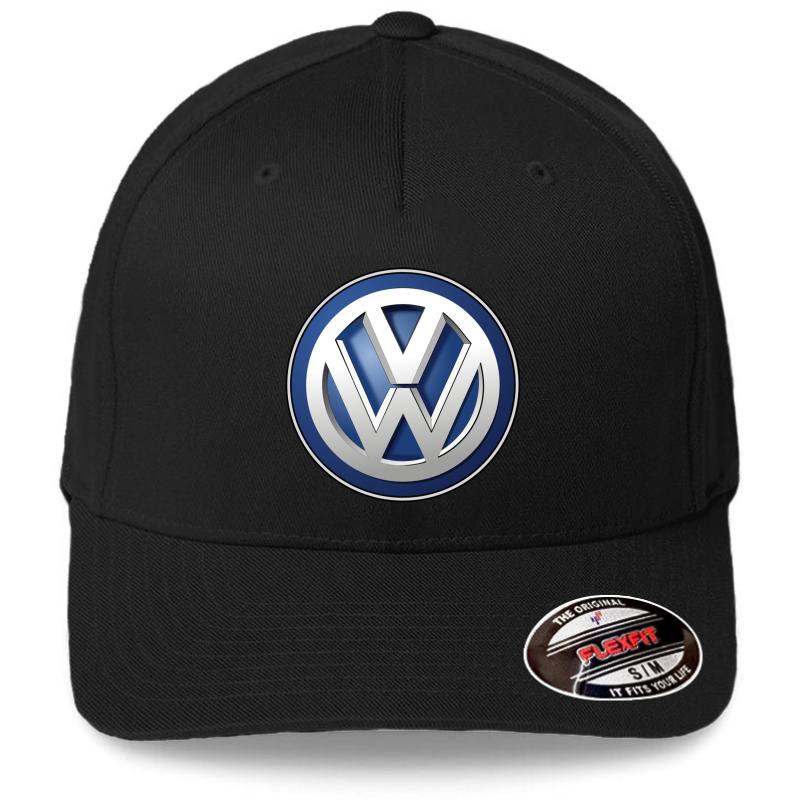 Volkswagen Vw Logo Flexfit Baseball Cap  Black