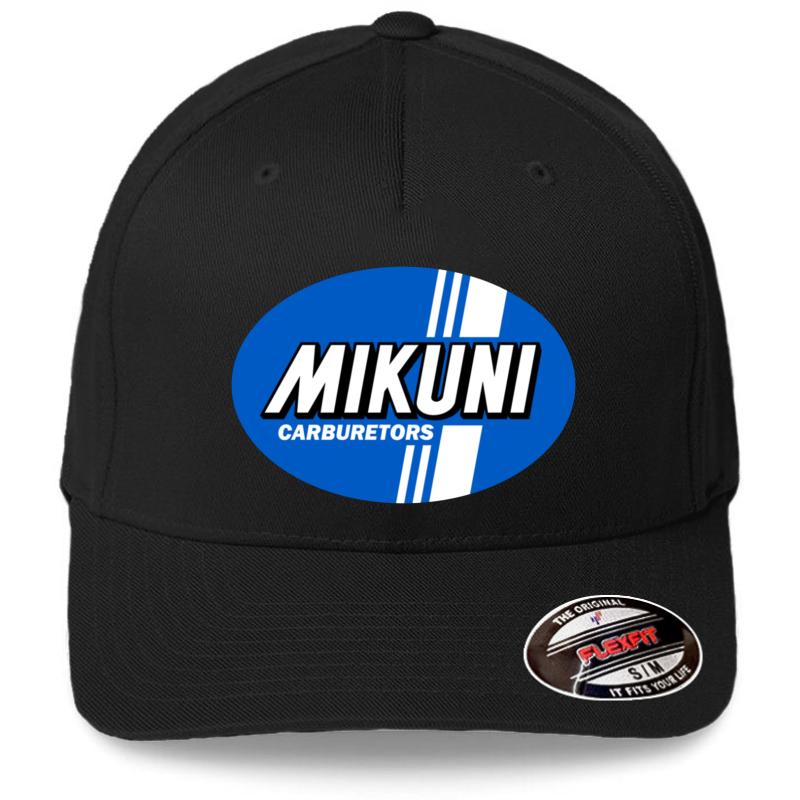 1960'S Mikuni Logo Flexfit Baseball Cap  Black