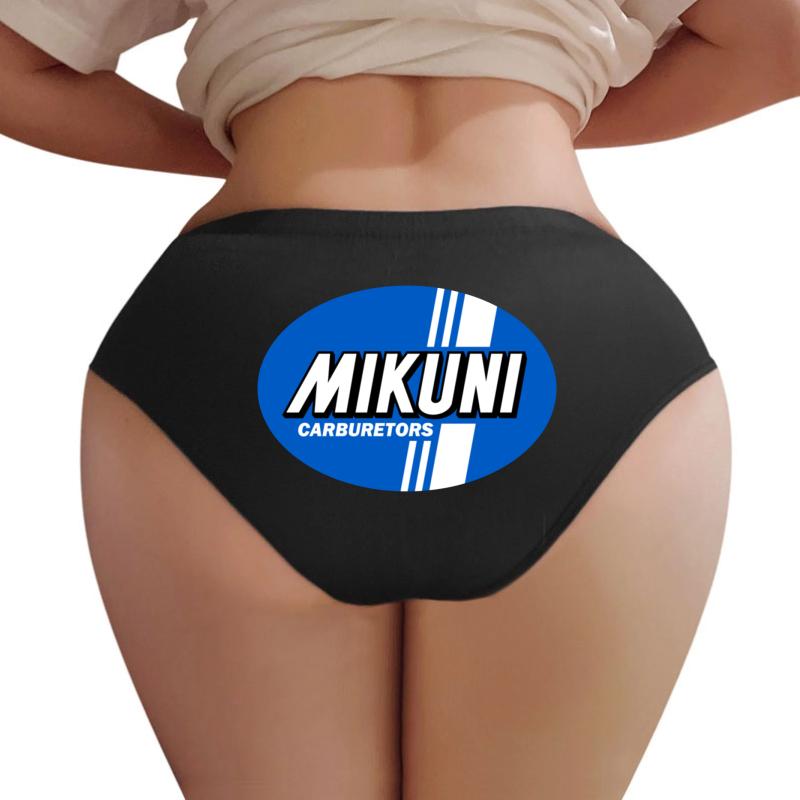 1960'S Mikuni Logo Women Underwear Panties Women Black