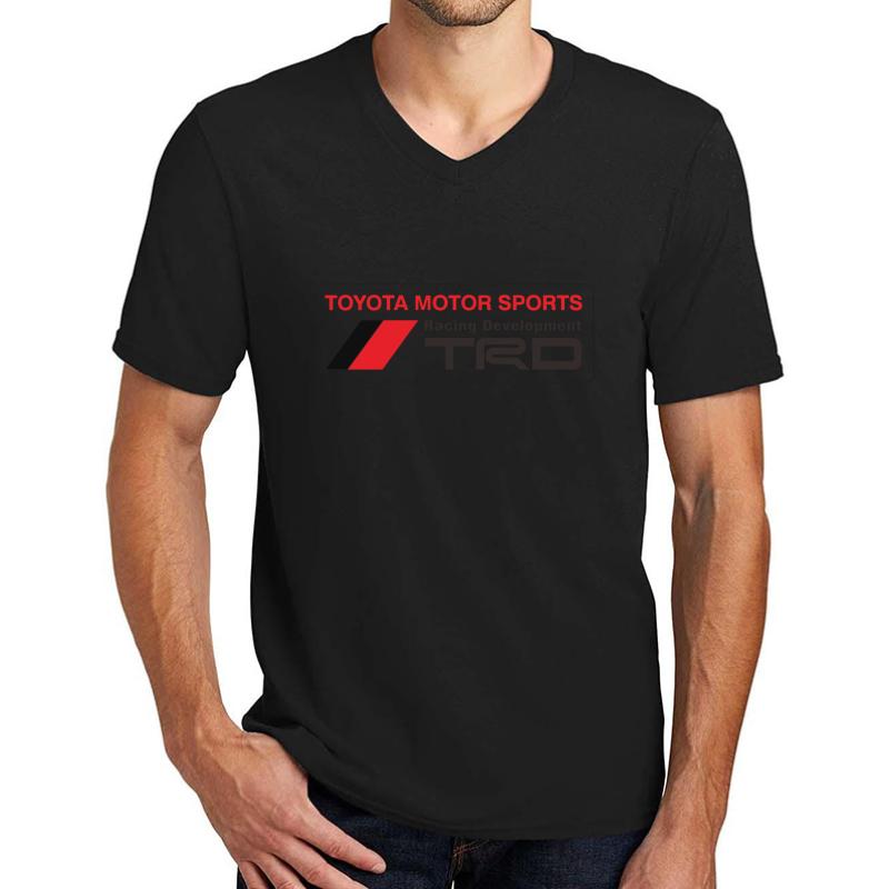 Trd Logo Unisex V-Neck T-Shirt Men Black