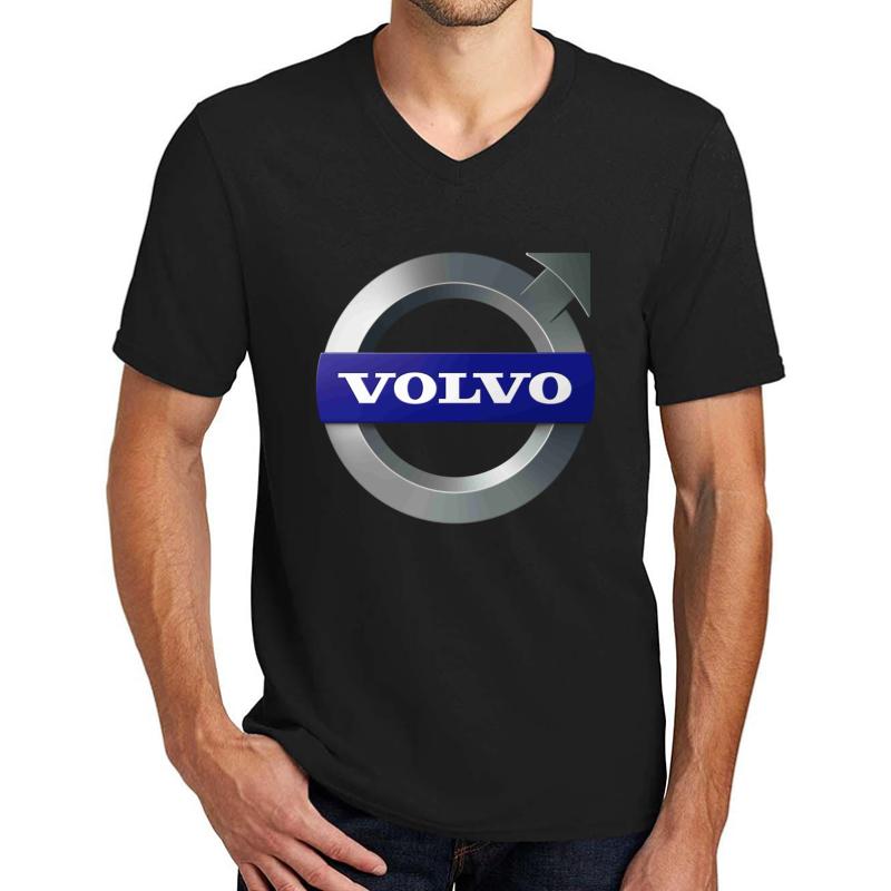 Volvo Unisex V-Neck T-Shirt Men Black