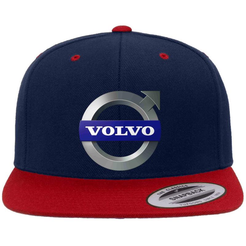 Volvo Premium Flat Bill Snapback Cap  Navy