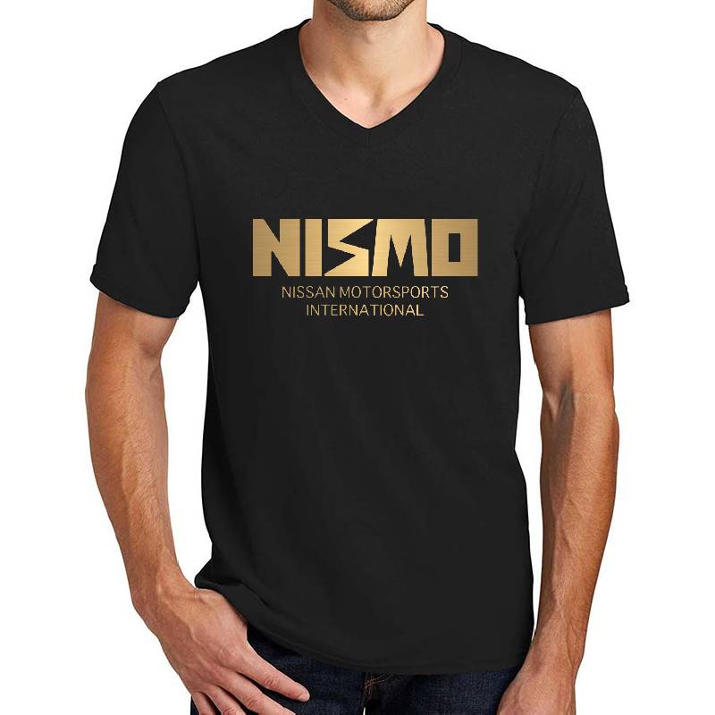 Retro Gold And Black Nismo Nissan Motorsport Logo Premium Flat Bill Snapback Caps