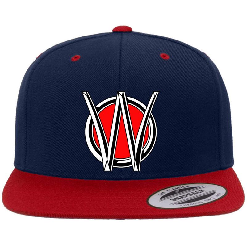 Willys Overland Premium Flat Bill Snapback Cap  Navy