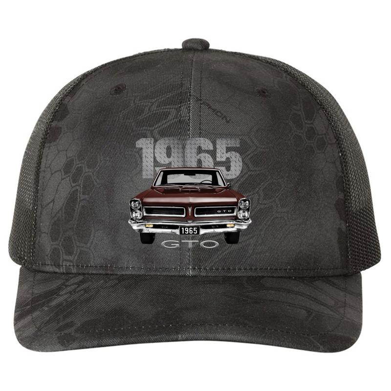 1965 Gto Richardson Premium Trucker Snapback Cap  Kryptek Typhon Black