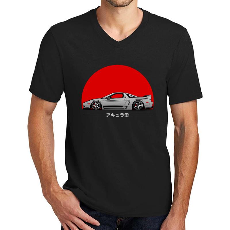 Acura Nsx Jdm Tuner Honda Unisex V-Neck T-Shirt Men Black