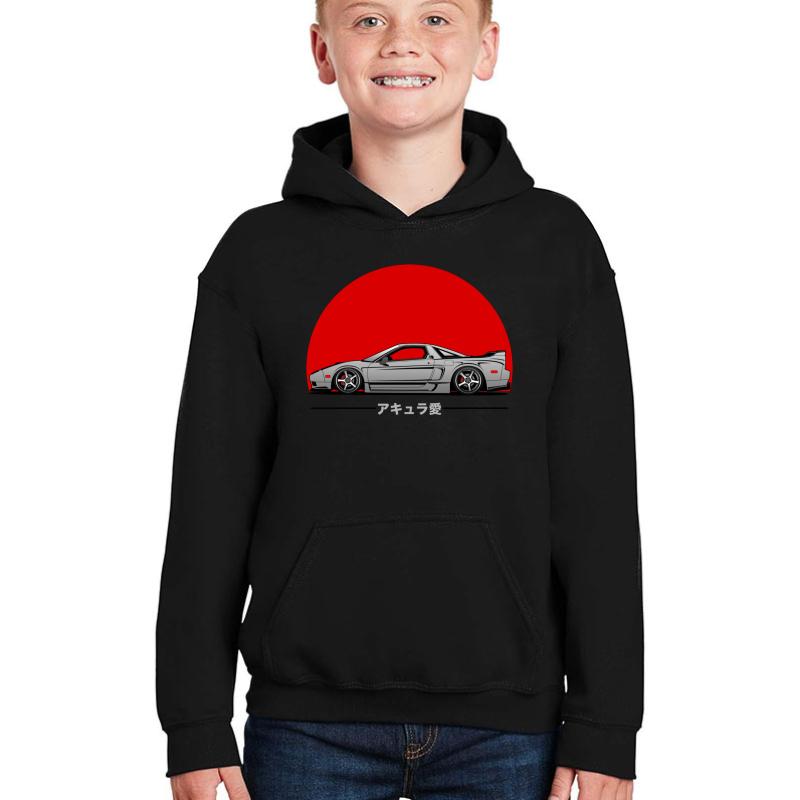 Acura Nsx Jdm Tuner Honda Youth Hooded Sweatshirt Boy Black